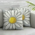 thumbnail image 3 of Shiartex Grey Yellow Daisy Pillow Covers Spring Summer Floral Throw Pillow Covers Two Sided Print Flowers Decorative Pillow Protectors for Living Room Couch Patio Car ，Multi-Size, 3 of 5