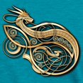 thumbnail image 3 of CafePress - Gold Norse Dragon T Shirt - Womens Tri-blend T-Shirt, 3 of 4