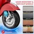 thumbnail image 5 of Vespa Officially Licensed 12V Kids Ride On Motorcycle, Dual 100W Motors Electric Scooter with Training Wheels, PU Seat, Storage Trunk, Music & LED Lights, Ages 3-6, Red, 5 of 10