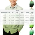 thumbnail image 4 of Xcmzpl Boys Hawaiian Shirt St Patricks Day Long Sleeve Casual Button Down Beach Aloha Shirt Kids Summer Hawaii Shirts 3-16 Years, 4 of 8