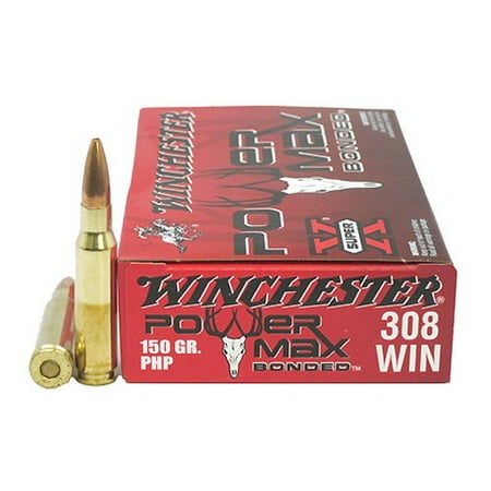Winchester Ammo X3085BP 308 Winchester Centerfire 150gr Power Max Bonded 20Pk