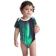 thumbnail image 2 of Yiaed Northern Lights 2 Print Infant Climbing Short Sleeve Onesie One-Piece Baby Bodysuit Clothes 0-12 Months -6 Months, 2 of 6