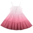 thumbnail image 6 of Ruyang Girls Gradient Color Halter Dress Sleeveless Backless Ruffles Pleated Summer Dresses Teen Kids Smocked Casual Dresses, 6 of 6