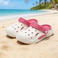 thumbnail image 2 of Krdevn Kids' Solid Color Clogs Lightweight Breathable Hollow Out Non-Slip Summer Beach Slip-On Casual Sandals,Sizes 9-10 Years, 2 of 4