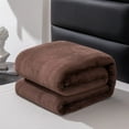 thumbnail image 4 of Flannel Fleece Blanket for Beds Solid Color Plain Winter Blanket Single/Queen/King Warm Soft Nap Blanket Manta Plaids for Winter, 4 of 6