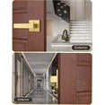 thumbnail image 3 of Levier de Porte en Or Brossé Sans Verrou, Poignée de Porte Réversible Sans Verrouillage pour Porte Droitier/gauche, Ensemble Robuste de Levier Carré pour Usage Intérieur/extérieur, 3 of 9