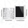 thumbnail image 2 of 6.3 Inch Christmas Themed Metal Stencil Engraving Stencils Santa Claus Bells Pattern Painting Template Journal Tool, 2 of 9