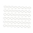 thumbnail image 3 of Phenofice 500Pcs Double Hole Connector Rings for Craft Projects Silver Iron, 3 of 8