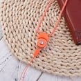 thumbnail image 2 of Dual Use Detachable Rotary Buckle Long Lanyard Mobile Phone Shell Rope(Orange), 2 of 9
