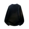 thumbnail image 3 of RYDCOT Oversized Crewneck Sweatshirts for Men Vintage Pullover Loose Fit Streetwear Long Sleeve Tops Size M-5XL Black, 3 of 3