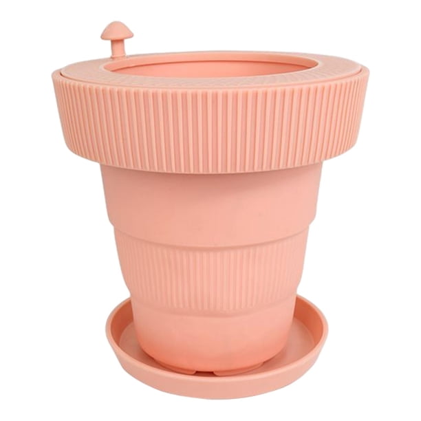 Macetas suculentas Zulema s de jardín al aire libre Tpr ajuste de de agua para decoración de balcón Rosa