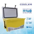 thumbnail image 4 of Caribbean Cooler Hielera Grande Alto Rendimiento conserva el Hielo hasta 5 días Color Amarillo y Blanco Capacidad de 43 Litros, 4 of 5