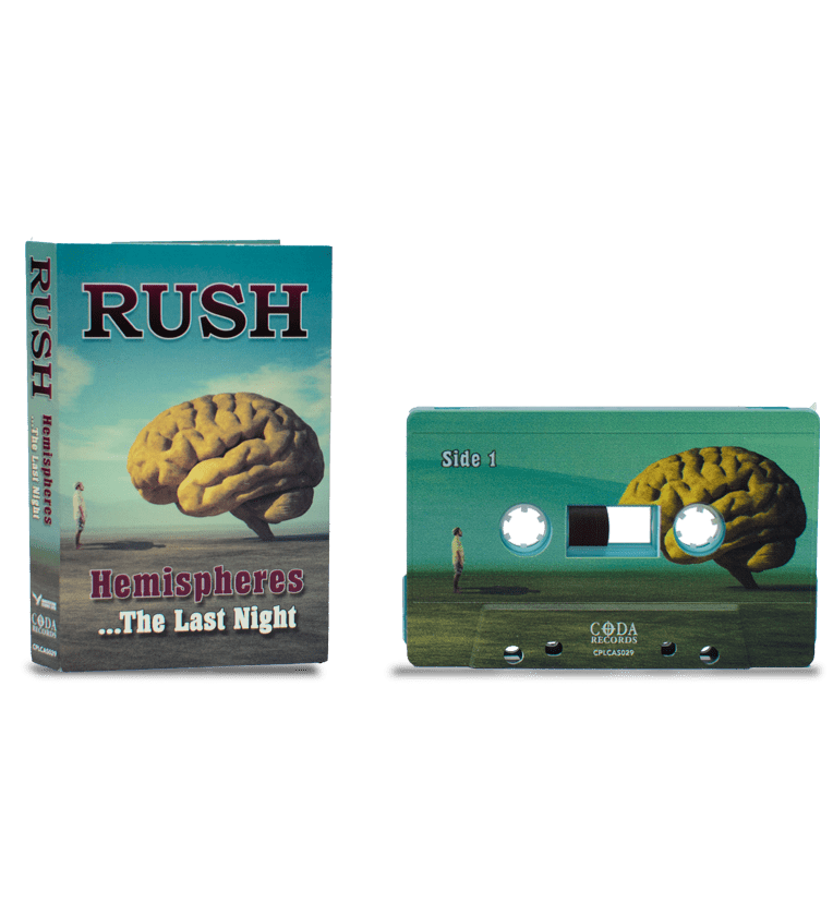 RUSH HEMISPHERES (AQUA BLUE SHELL) Music Cassette Tapes