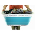 thumbnail image 6 of SAMMART 42L (11 gallons) Collapsible Plastic Laundry Hamper/Basket - Foldable Storage Container/Organizer - Portable Laundry Basket - Easy Storage Space Saving, 6 of 6