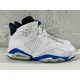 thumbnail image 3 of Ni - ke NEW Ni - ke Air Jordan 6 Retro 2014 Sport Blue White Black 384664-107 Men's Sz 8.5, 3 of 5