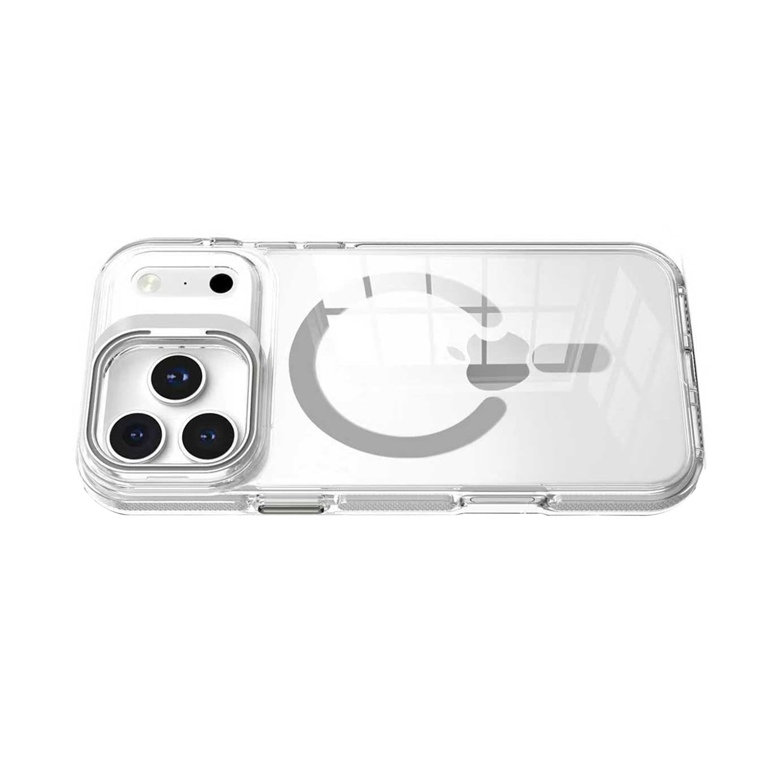 Clear Camera Stand Cover with MagSafe Compatibility for iPhone 17 Pro - Gray