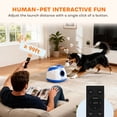 thumbnail image 6 of PawHut Automatic Dog Ball Launcher, Dog Ball Thrower with 26-80 FT Distance, 6 ETPU Balls, Remote Control, Blue, 6 of 8