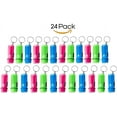 thumbnail image 3 of Kicko Mini Flashlight Keychain, 2 Inch - 24 Pack Assorted Colors, Green, Light Blue and Pink - Batteries Included - for Kids, Party Favors, Goody Bag Fillers, Prizes, Pocket Size, Chain for Key, 3 of 8