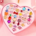 thumbnail image 1 of Children kids rings Shiny Adjustable Diamond Rings With Box Fixed Style For Girls Perfect Gift Xmas Birthday Prize heqiyong toy, 1 of 2