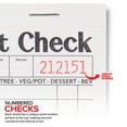 Stock Your Home Guest Check Book Pack 250 Tickets with Perforated ...