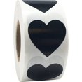 thumbnail image 4 of Pegatinas en forma de corazón de 2,5 cm. 1" Corazón Negro brillar Electrónica, 4 of 5