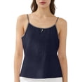 thumbnail image 2 of Endives Womens Tank Top Sleeveless Shirt Thin Strap Crew Neck Camisole Slimming Flared Top Daily Wear Outerwear, 2 of 6