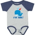 thumbnail image 3 of Inktastic Whale 1st Birthday Boys or Girls Baby Bodysuit, 3 of 5