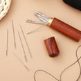 thumbnail image 2 of SHISUYAN Embroidery Needles for Hand Sewing Stainless Steel with Wooden Storage Case Dark Red Fits Home Use 1 Set, 2 of 8