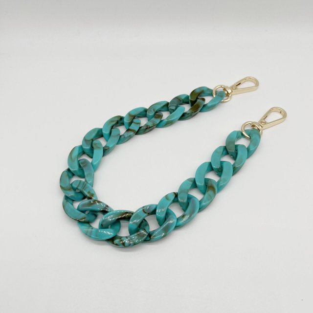 Cadena acrílica de 22 colores, cadena de espina de pescado mediana, cadena de resina para bolso, cadena para gafas, cadena para teléfono móvil, cadena para bolso, llavero