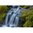 thumbnail image 2 of Jaynes Gallery 24x17 White Modern Wood Framed Museum Art Print Titled - USA-Washington State-Olympic National Park Cedar Creek cascades through moss- covered boulders, 2 of 4