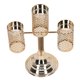 thumbnail image 5 of Candelabro de 3 brazos, luz de Metal galvanizada hueca dorada, candelabro de lujo de 3 brazos, manualidad para regalo, decoración del hogar, 5 of 8