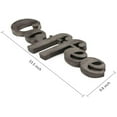 thumbnail image 6 of Parisloft 3D Cutout Coffee Metal Wall Sign, Vintage Farmhouse Decor, Antique Silver, 33.5"W, 6 of 8