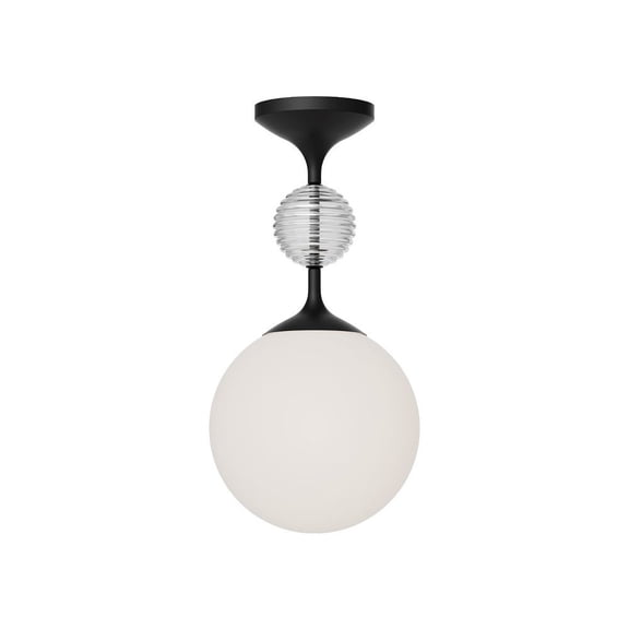SF415308MBOP-Alora Lighting-Celia - 1 Light Semi-Flush Mount-13.13 Inches Tall and 7.88 Inches Wide-Matte Black Finish