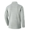 thumbnail image 5 of ZCFZJW Men's Quarter-Zip Polar Fleece Jacket, Big and Tall Regular Fit Casual Long Sleeve Half Zip Fleece Pullover Sweaters Thermal Golf Sweatshirt Gray M, 5 of 10