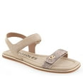 thumbnail image 2 of Aerosoles Women's Bruna Flat Sandal, Roccia Snake Print Leather, 9, 2 of 6