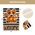 thumbnail image 2 of Sm:)e Welcome Dog Paw Ghost Spider Web Bat Halloween Garden Flag 12 x 18 Inch, Double-Sided Printing, Outdoor Welcome Decor for Fall Yards, 2 of 6