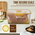 thumbnail image 3 of Baodeli Bread Box Bread Boxes for Kitchen Counter Airtight, Time Recording Bread Storage Container with Lid, Bread Keeper for Homemade Bread, Toast, Bagel, Donut and Cookies, Yellow, 3 of 8
