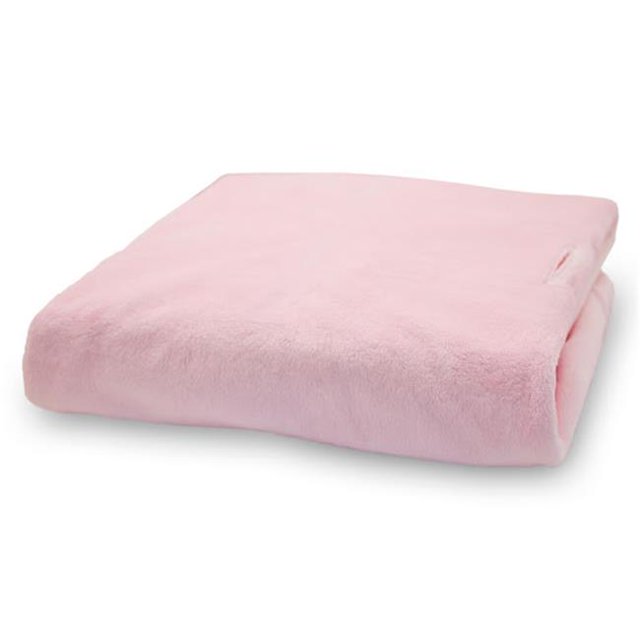 Housse Standard en Minky Soyeux pour Matelas à Langer - Rose