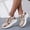 Gold, variant on longantii Fashion Metallic Sneakers for Women Breathable Knit Upper Casual Shoes with Arch Support Comfortable Walking Footwear for Daily and Workout Use Gold 36