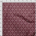 thumbnail image 3 of oneOone Georgette Viscose Maroon Fabric Block Sewing Craft Projects Fabric Prints By Yard 42 Inch Wide, 3 of 4