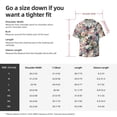 thumbnail image 5 of Goofa Rose Flowers Printed Men's Casual Short-sleeved Shirt,Lightweight Breathable Button-down,Summer Casual men's top,Versatile Fashion shirt-Medium, 5 of 7