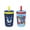 Sonic the Hedgehog, variant on Zak Designs Kelso Kids Leakproof Straw Cup with Silicone Spout - Plastic, 15 Ounces, 2 Pack BPA Free Water Bottles