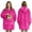 01_Hot Pink, variant on Wearable Blanket Hoodie with Giant Pocket (Pet Won't Leave) Extra Soft Sherpa Flannel Fleece Thick Warm & Cozy Oversized Sweatshirt Blanket Jacket with Sleeves
