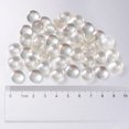 thumbnail image 4 of 100pcs Gato Ojo Resina Cuentas, 12mm Plana Espalda Redonda Cúpula Cuentas Semi Redondas Cuentas para Joyería Fabricación Arcilla Accesorios Artesanía, Transparente Unique Bargains cuentas sueltas, 4 of 5