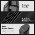 thumbnail image 3 of 30" Tower Fan with LED Screen & Remote, 70° Oscillating Quiet Cooling Fans, 3 Speeds, 3 Modes, 9H Timer, Standing Floor Fan for Home, Black, 3 of 10