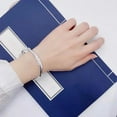 thumbnail image 3 of #Pure Sterling Silver Bangle Cuff Bracelets, Adjustable Handmade T0T F7, 3 of 8