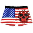 thumbnail image 7 of Skull Boxer Briefs for Men American Flag Novelty Underwear, 7 of 7