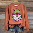 thumbnail image 1 of Chandails d'Automne Pisexurs pour Femmes, Chandail Décontracté de Noël pour Femmes à Manches Longues et Col Rond Imprimé, Hauts Blouse, 1 of 3