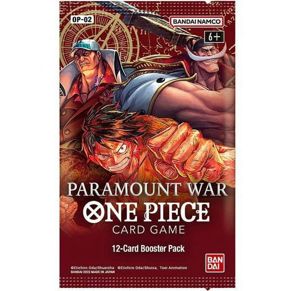 One Piece Trading Card Game Paramount War Booster Pack - 12 Cards