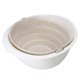 thumbnail image 1 of Cesta de drenaje ANGGREK Colador de lavado para verduras de cocina color rosa beige gris blanco, 1 of 1